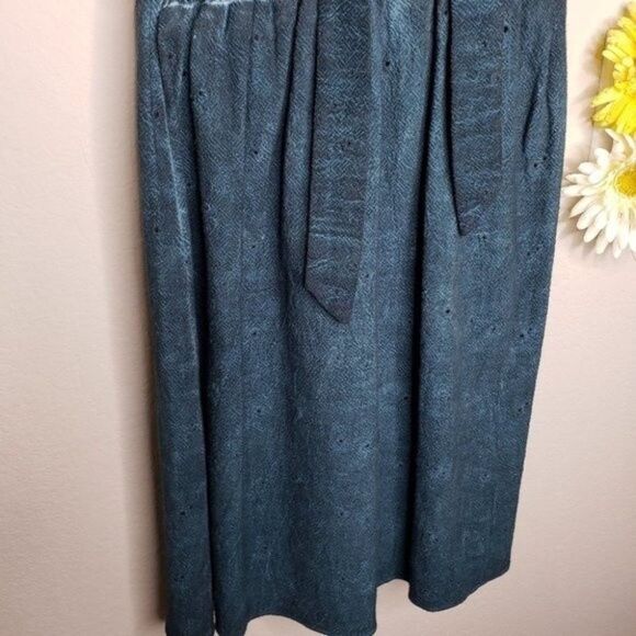 Amadi open back eyelet dress green size small - Picture 12 of 12